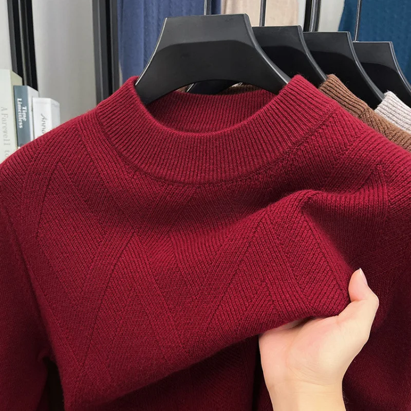 Autumn Winter% Men'S Round Neck Thickened 400G Knitted Base Sweater Middle-Aged Men
Autumn Winter% Men'S Round Neck Thickened 400G Knitted Base Sweater Middle-Aged Men