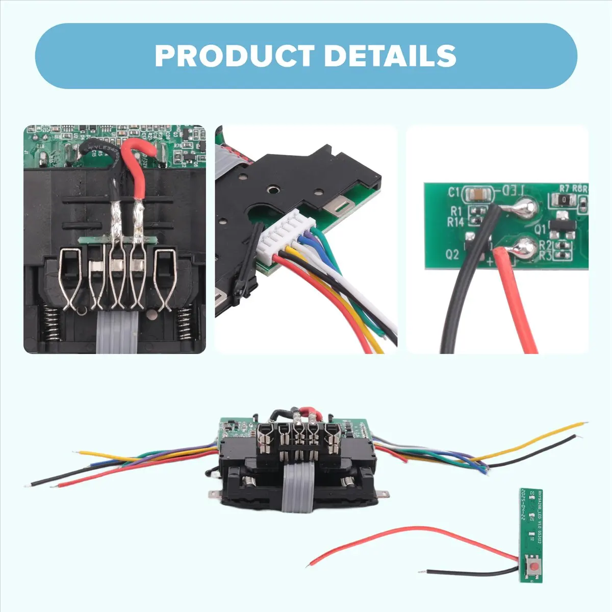 Плата защиты аккумулятора Y17A DCB609 для DeWalt 20V 60V FlexVolt 18650, плата зарядки литий-ионных аккумуляторов DCB612 DIY
Плата защиты аккумулятора Y17A DCB609 для DeWalt 20V 60V FlexVolt 18650, плата зарядки литий-ионных аккумуляторов DCB612 DIY
