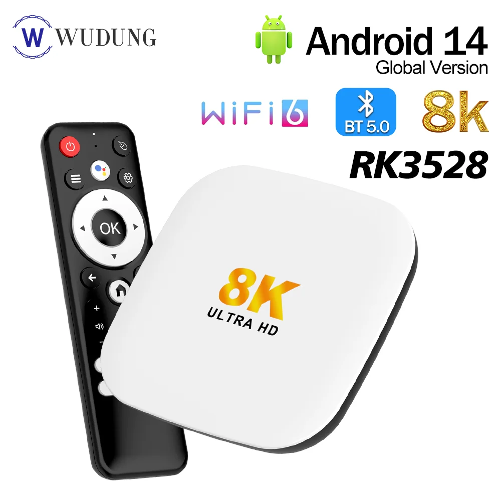 Смарт-ТВ приставка H96MAX M2 Plus на Android RK3528 8K Ultra HD с BT5.4, Wi-Fi 6, голосовым пультом, медиаплеером, 4G, 128G, 2G, 16G
Смарт-ТВ приставка H96MAX M2 Plus на Android RK3528 8K Ultra HD с BT5.4, Wi-Fi 6, голосовым пультом, медиаплеером, 4G, 128G, 2G, 16G