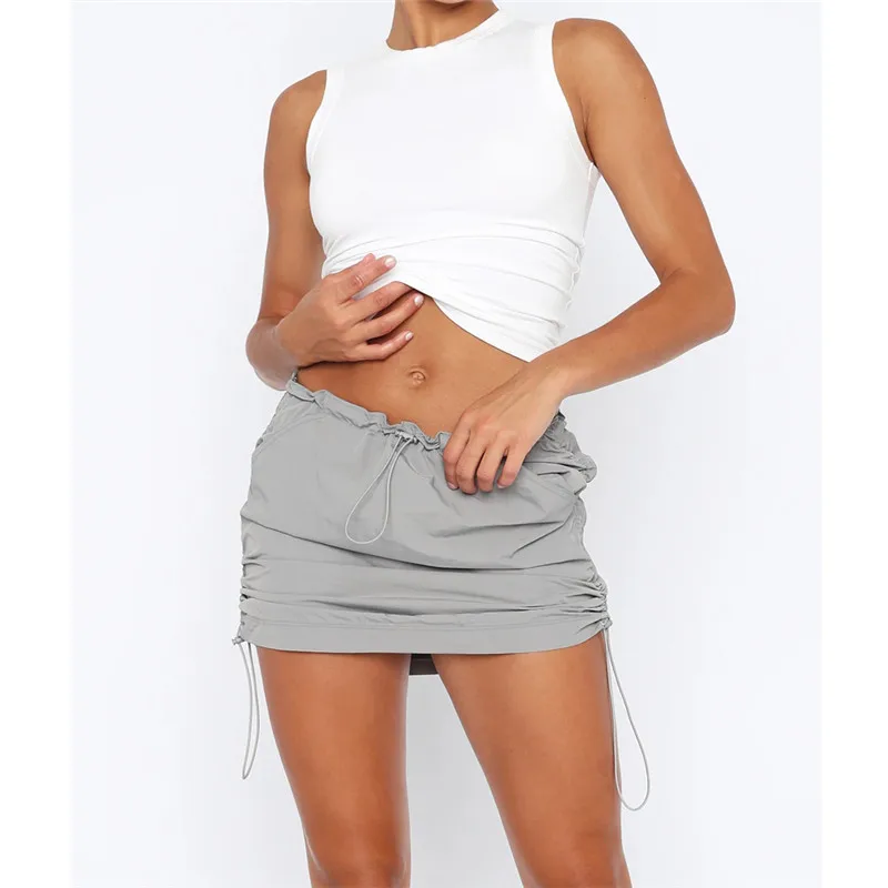 Women Summer Casual Cargo Mini Skirts 2023 Adjustable Waist Pocket Black Sporty Skirts Girls Shirring Spring Buckle Sexy Skirts
Women Summer Casual Cargo Mini Skirts 2023 Adjustable Waist Pocket Black Sporty Skirts Girls Shirring Spring Buckle Sexy Skirts