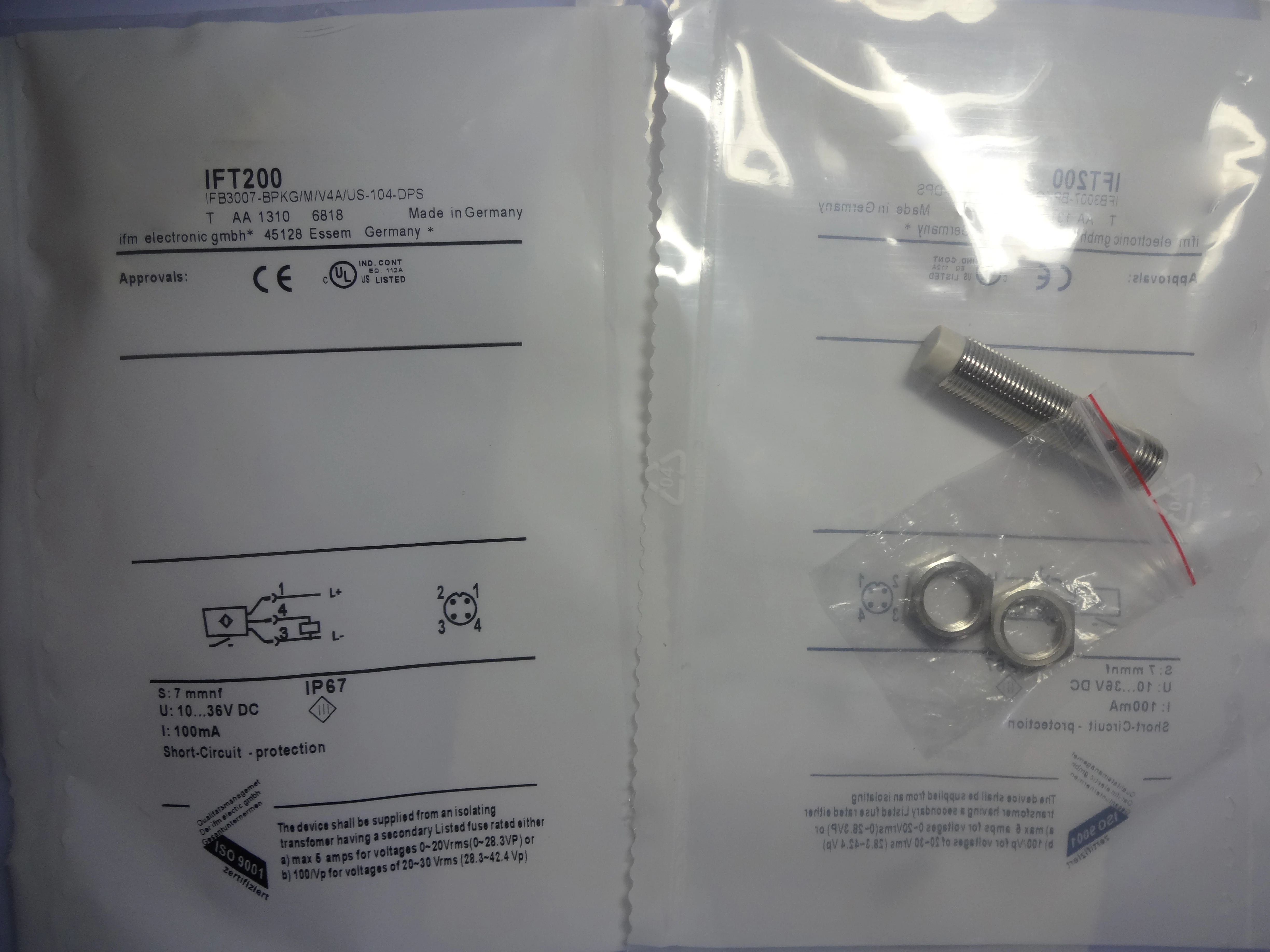 New Proximity Switch Sensor in Stock IFT200/IFT201/IFT202/IFT205/IF5909 One-year Warranty High Quality Seller
New Proximity Switch Sensor in Stock IFT200/IFT201/IFT202/IFT205/IF5909 One-year Warranty High Quality Seller