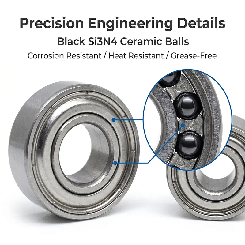 5pcs SR2-5C ZZ Inch Hybrid Ceramic Bearing 3.175x7.938x3.571 Stainless Steel Black Ceramic Ball Bearing SR2 SR2-5 SR156 SR166 ZZ
5pcs SR2-5C ZZ Inch Hybrid Ceramic Bearing 3.175x7.938x3.571 Stainless Steel Black Ceramic Ball Bearing SR2 SR2-5 SR156 SR166 ZZ