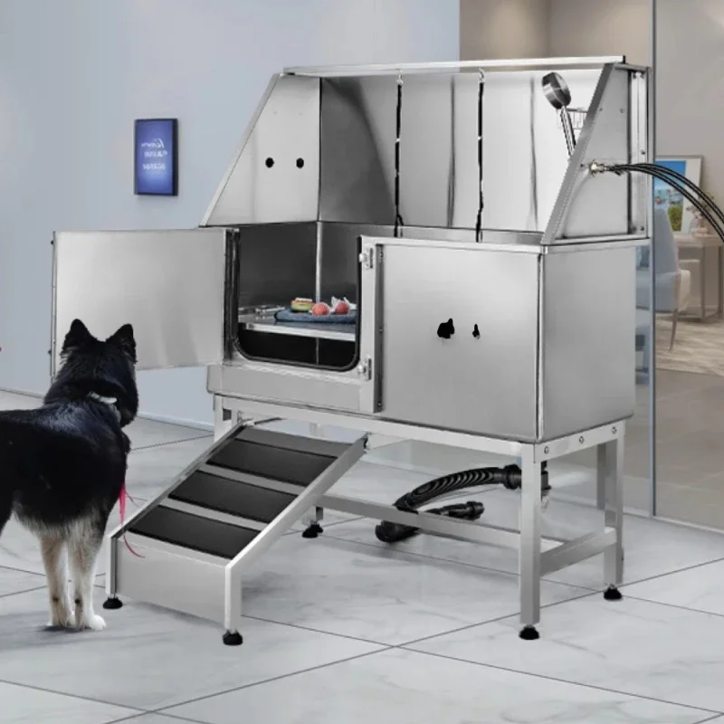 Multifunctional 50-inch professional large stainless steel pet, dog bath grooming tub with faucet walk-in ramp
Multifunctional 50-inch professional large stainless steel pet, dog bath grooming tub with faucet walk-in ramp