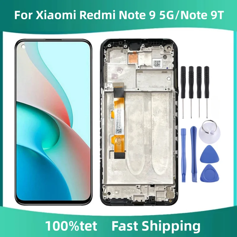 ЖК-дисплей с рамкой для Xiaomi Redmi Note 9T, 6,53 дюйма, детали для сенсорного экрана
ЖК-дисплей с рамкой для Xiaomi Redmi Note 9T, 6,53 дюйма, детали для сенсорного экрана