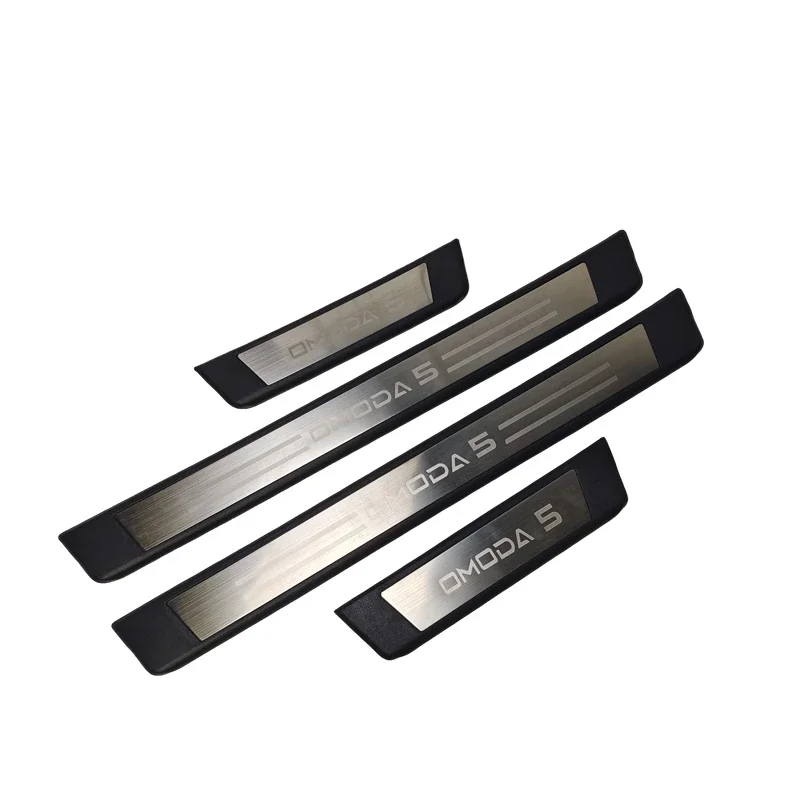 High-quality ABS stainless steel Plate Door Sill Welcome Pedal Car Styling Accessories 4pcs/set For CHERY OMODA 5 2022-2024
High-quality ABS stainless steel Plate Door Sill Welcome Pedal Car Styling Accessories 4pcs/set For CHERY OMODA 5 2022-2024