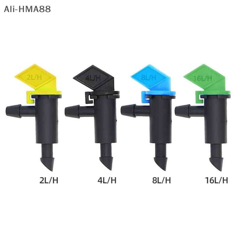 50pcs 4L/8L/16L Flag Dripper 1/4" Barbed Steady Flow Micro Drip Irrigation Emitter Garden Bonsai Plants Flower Watering Dripper
50pcs 4L/8L/16L Flag Dripper 1/4" Barbed Steady Flow Micro Drip Irrigation Emitter Garden Bonsai Plants Flower Watering Dripper