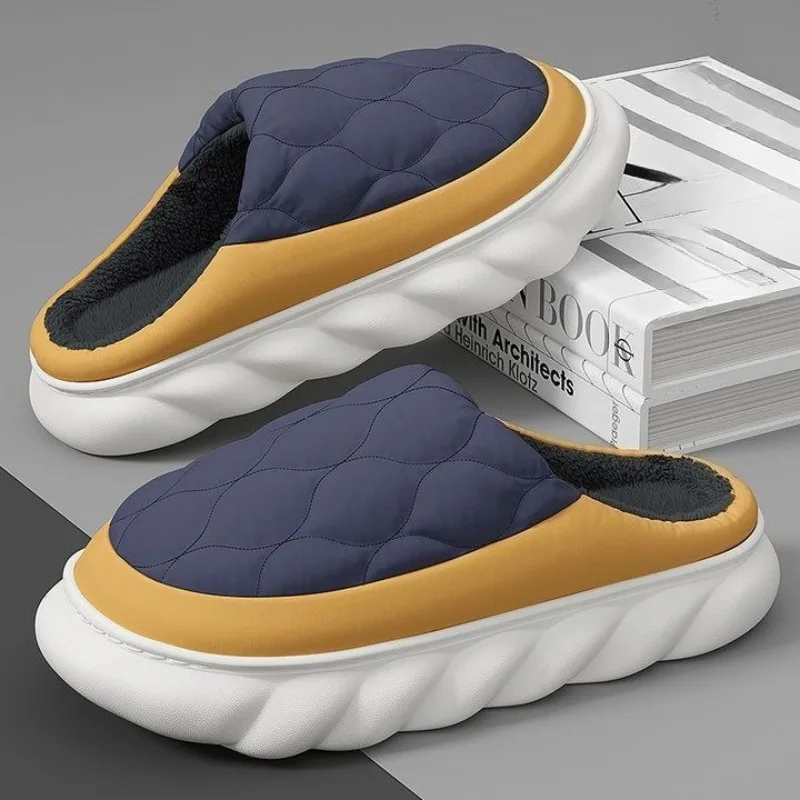 Новинка 2023 года, мужские зимние тапочки, толстые пушистые нескользящие домашние и уличные удобные тапочки с прочным теплым размером для дома
Новинка 2023 года, мужские зимние тапочки, толстые пушистые нескользящие домашние и уличные удобные тапочки с прочным теплым размером для дома