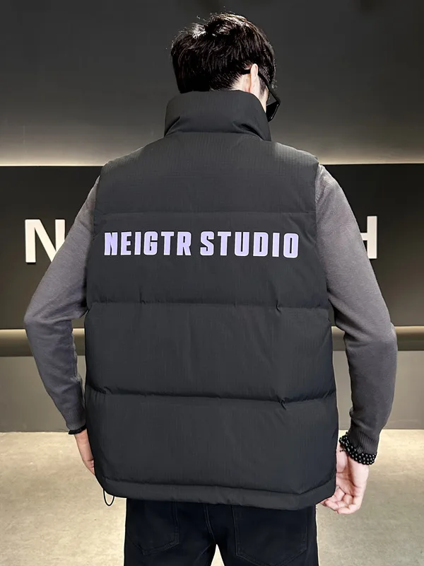 Thiened Warm down Jaet Vest Men's Winter Faionable Youth Outerwear oulder Pad Stand Collar Duling Floing Vest
Thiened Warm down Jaet Vest Men's Winter Faionable Youth Outerwear oulder Pad Stand Collar Duling Floing Vest