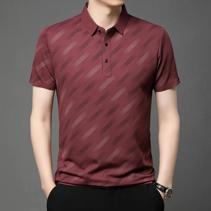 Men's Shirt Ice Silk Casual Short Sleeve Turn-down Collar Summer New Fashion T-shirt Polyester Fiber Thin Model Same as ...
Men's Shirt Ice Silk Casual Short Sleeve Turn-down Collar Summer New Fashion T-shirt Polyester Fiber Thin Model Same as ...