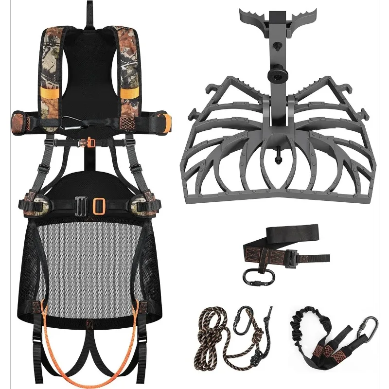 ZZZ - Полная система охоты на дерево, комплект охотничьего седла с алюминиевой платформой для седла на дереве, страховочный ремень для седла на дереве
ZZZ - Полная система охоты на дерево, комплект охотничьего седла с алюминиевой платформой для седла на дереве, страховочный ремень для седла на дереве