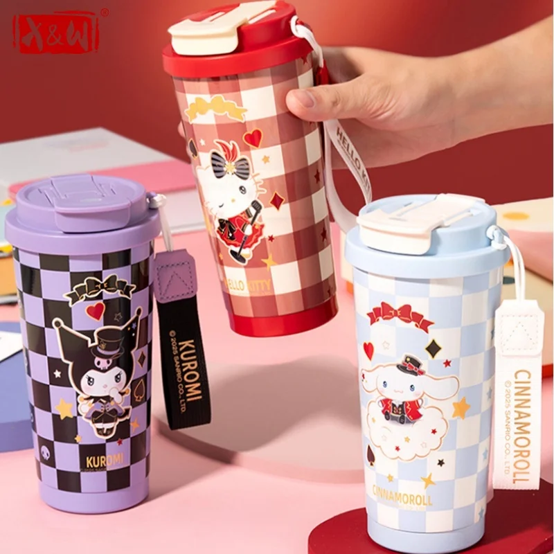 Термосы X&W Sanrio 520 мл, кружки для кофе из нержавеющей стали, с мультяшным дизайном Куроми, двойные бутылки для воды, герметичные вакуумные фляги
Термосы X&W Sanrio 520 мл, кружки для кофе из нержавеющей стали, с мультяшным дизайном Куроми, двойные бутылки для воды, герметичные вакуумные фляги