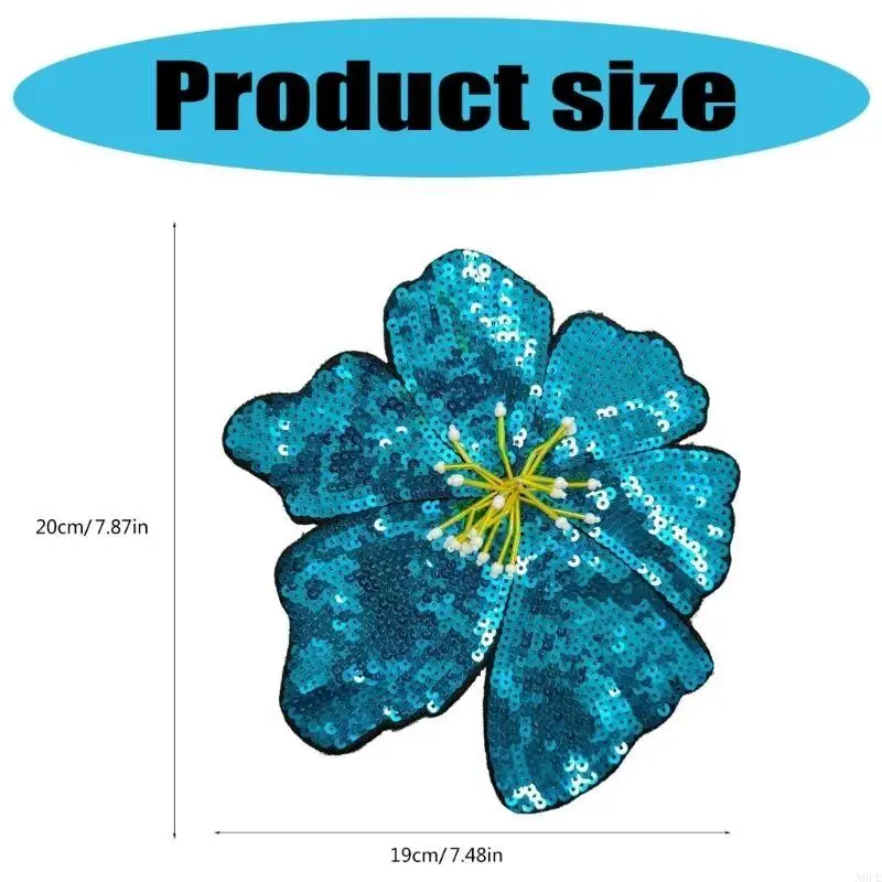 N0PE Embroideried Sequined Flower Applique for Dresses and Stage Costume Decoration
N0PE Embroideried Sequined Flower Applique for Dresses and Stage Costume Decoration