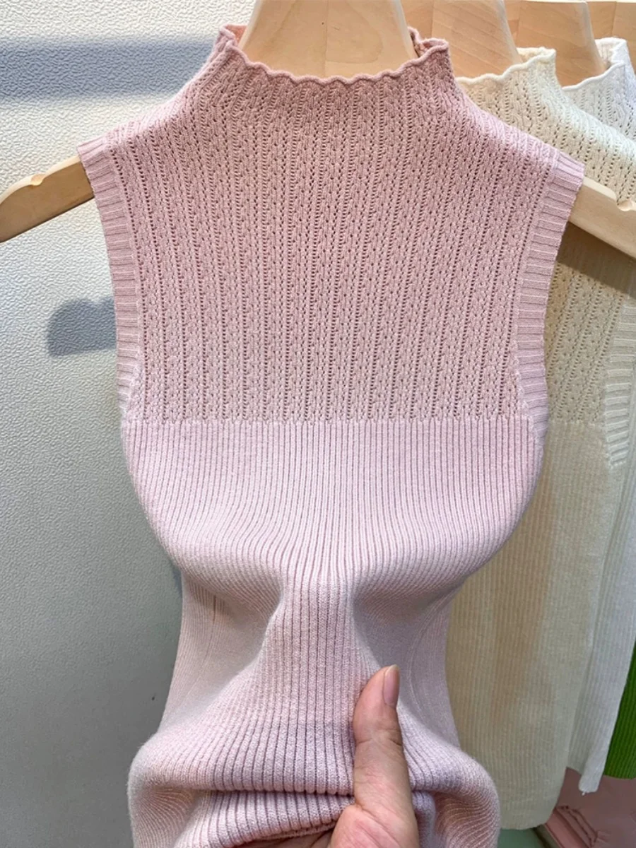 Приталенный трикотажный жилет без рукавов, модная женская одежда для защиты от солнца, для повседневной носки
Приталенный трикотажный жилет без рукавов, модная женская одежда для защиты от солнца, для повседневной носки