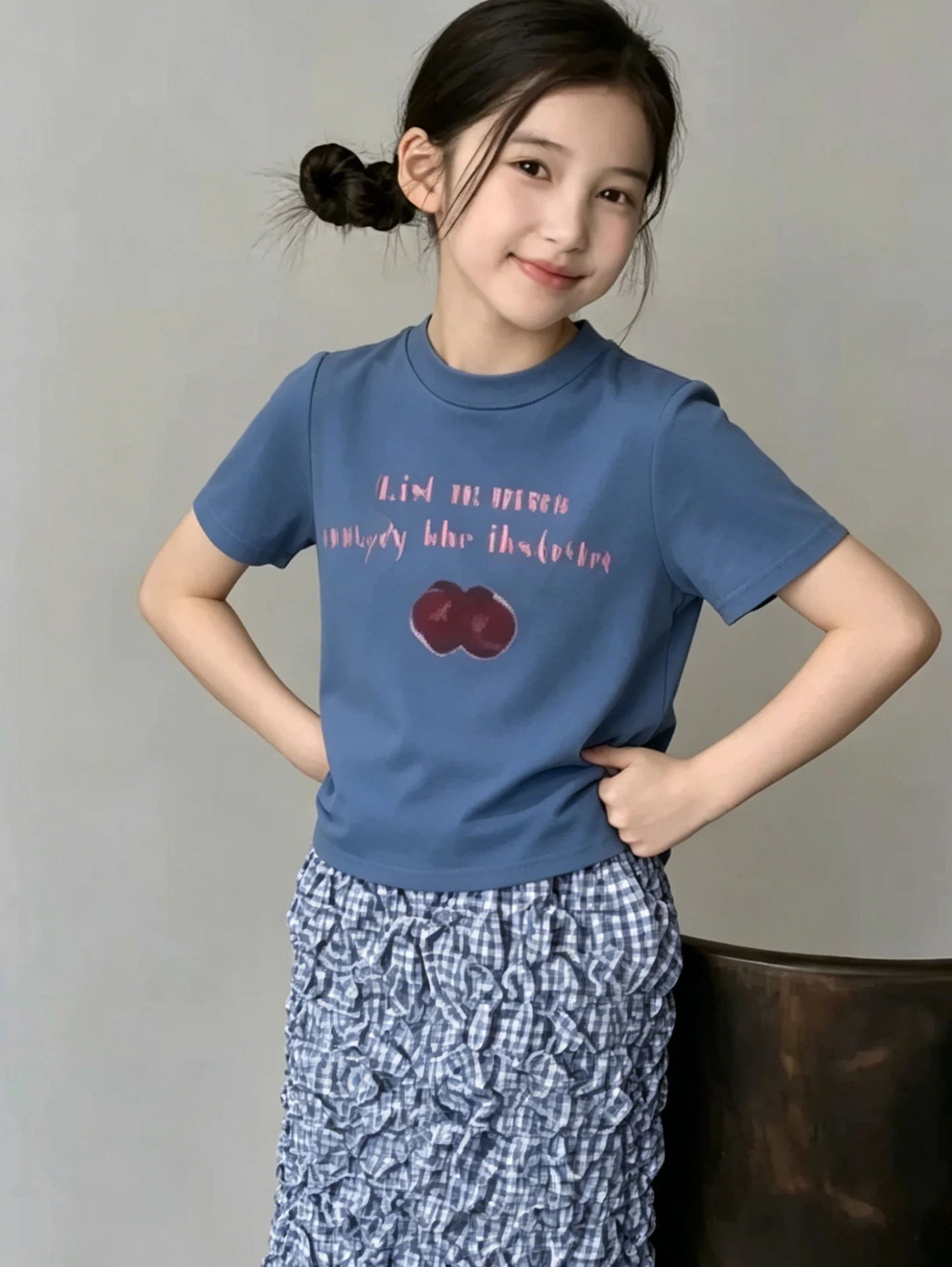 Girls Summer Outfit Short Sleeve T-Shirt And Half Skirt Two Piece Set Korean Style Child Clothing Breathable Casual Ensemble
Girls Summer Outfit Short Sleeve T-Shirt And Half Skirt Two Piece Set Korean Style Child Clothing Breathable Casual Ensemble