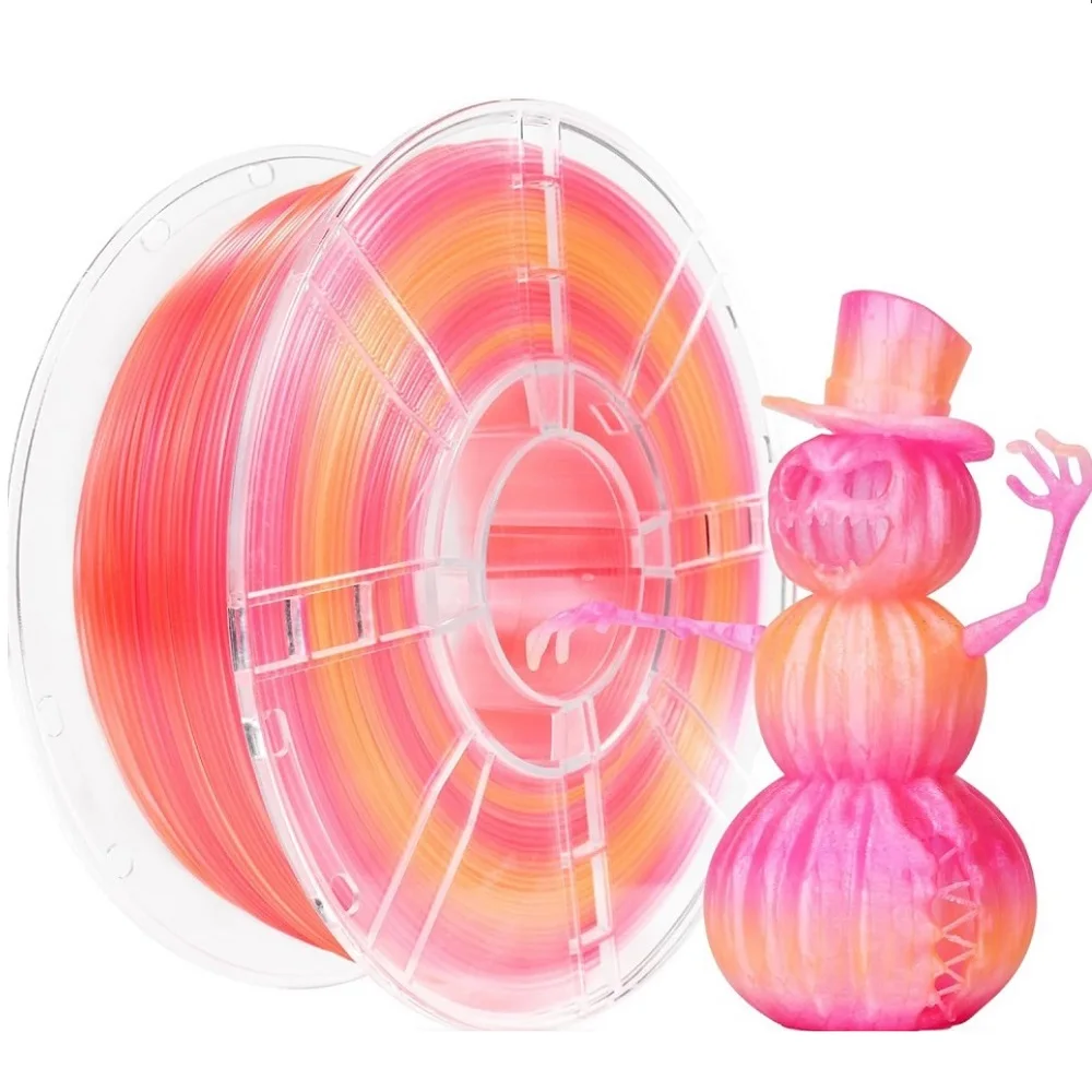 Crystal Filament PLA+ 1.75mm 1kg 500g 250g 3D Printer Material Gradient Filament Transparent Color Change Multicolor Blue Green
Crystal Filament PLA+ 1.75mm 1kg 500g 250g 3D Printer Material Gradient Filament Transparent Color Change Multicolor Blue Green