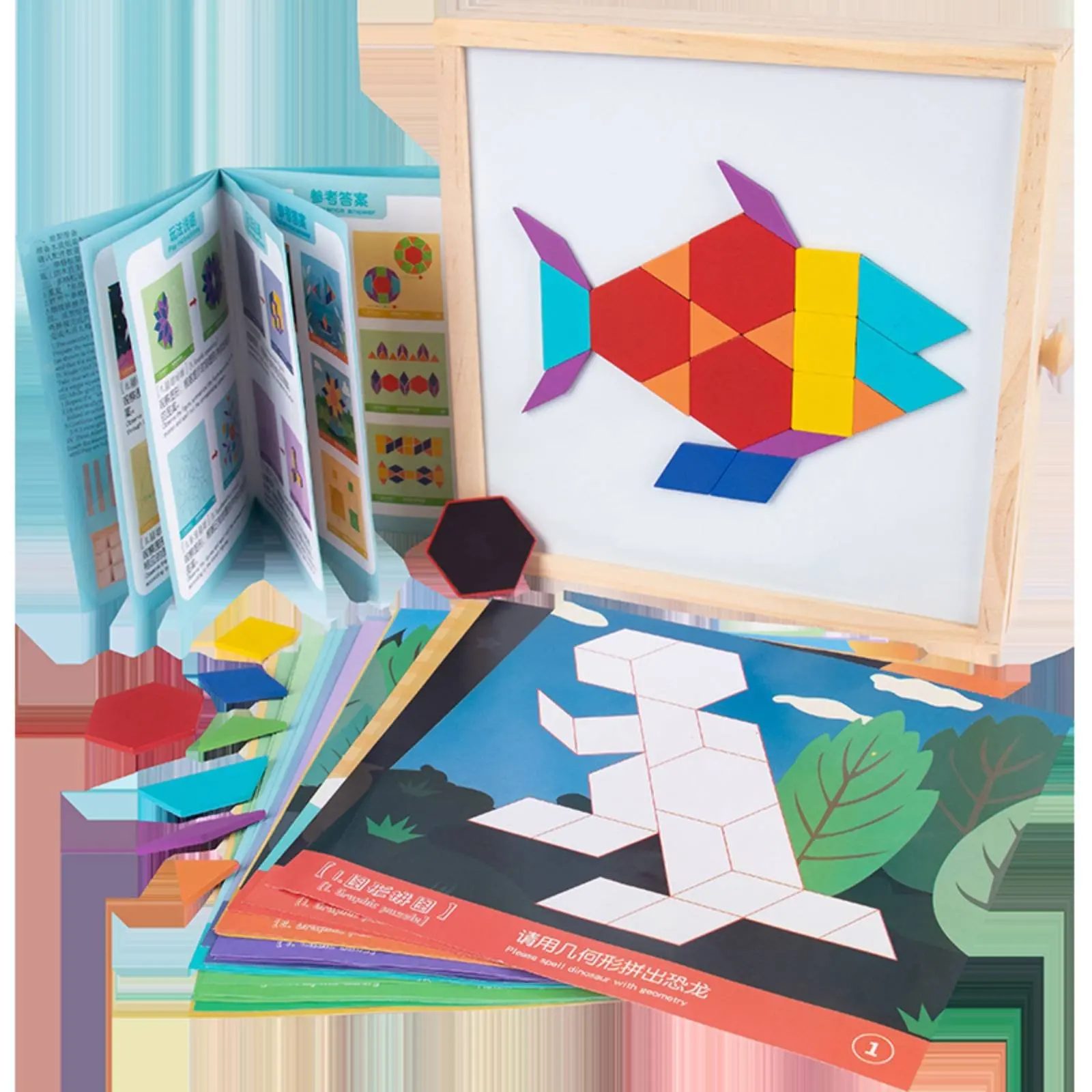 Wooden Tangram Shape Game Box Easy Storage Attractive Tangram Set Geometric Block Shape Game Vibrant Colors Learning Toy STEM
Wooden Tangram Shape Game Box Easy Storage Attractive Tangram Set Geometric Block Shape Game Vibrant Colors Learning Toy STEM