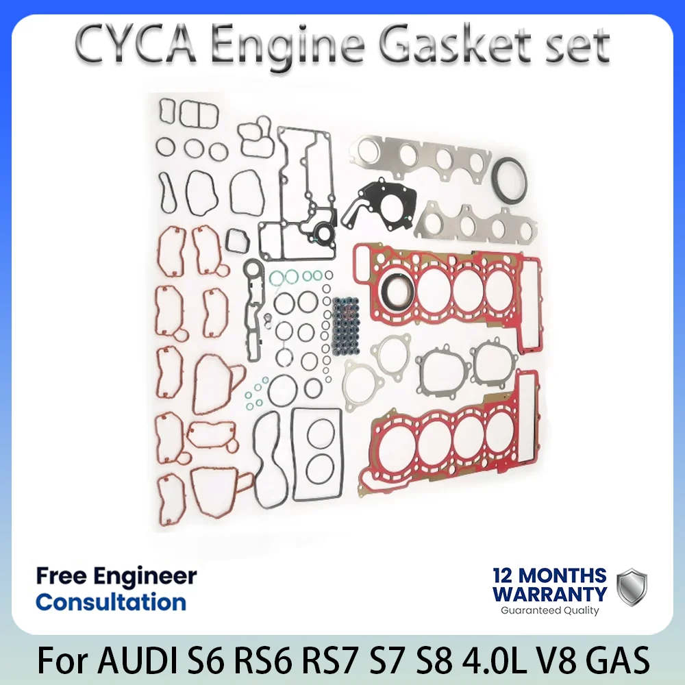 CGTA CMMC CYCA ENGINE gasket set For AUDI 4.0L 4.0 L T V8 GAS 079253039M 11-20 S6 RS6 RS7 S7 S8 BENTLEY CONTINENTAL FLYING SPUR
CGTA CMMC CYCA ENGINE gasket set For AUDI 4.0L 4.0 L T V8 GAS 079253039M 11-20 S6 RS6 RS7 S7 S8 BENTLEY CONTINENTAL FLYING SPUR