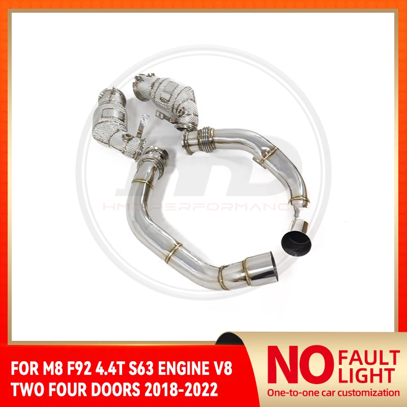 NO FAULT LIGHT Downpipe For BMW M8 F92 4.4T S63 Engine V8 Two Four Doors 2018-2022 Stainless Steel Exhaust System Resonant Tube
NO FAULT LIGHT Downpipe For BMW M8 F92 4.4T S63 Engine V8 Two Four Doors 2018-2022 Stainless Steel Exhaust System Resonant Tube