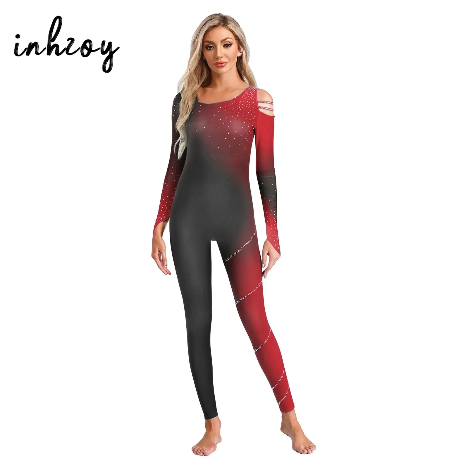 Adult Women One Piece Gradient Color Block Glittery Rhinestone Gymnastics Leotards Figure Skating Dance Performance Costume
Adult Women One Piece Gradient Color Block Glittery Rhinestone Gymnastics Leotards Figure Skating Dance Performance Costume
