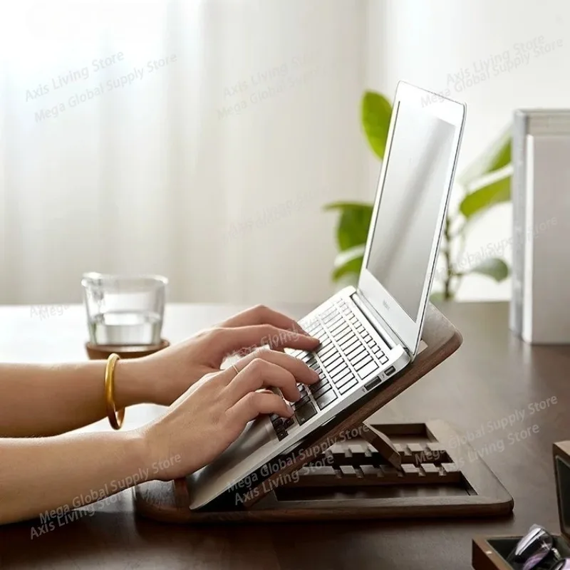 Wooden Macbook Holders Adjustable Laptop Stand Bracket Folding Aesthetic Heat Dissipation Brackets Multifunctional Bedroom Racks
Wooden Macbook Holders Adjustable Laptop Stand Bracket Folding Aesthetic Heat Dissipation Brackets Multifunctional Bedroom Racks