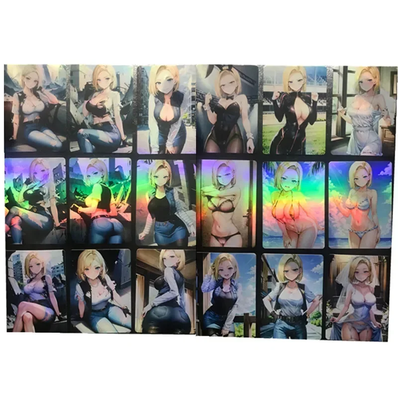 18pcs/Set Anime Dragon Ball Z GT No. 18 ACG Sexy Nude Cards Toy Hobby Collectibles Classic Games Collectible Anime Cards
18pcs/Set Anime Dragon Ball Z GT No. 18 ACG Sexy Nude Cards Toy Hobby Collectibles Classic Games Collectible Anime Cards
