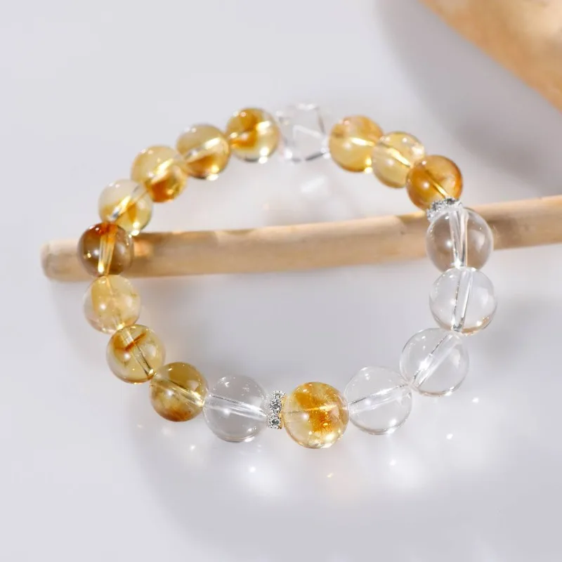 Handmade Citrine & Clear Quartz Sugar Cube Bracelet – Natural Crystal Wealth Attraction Jewelry for Women
Handmade Citrine & Clear Quartz Sugar Cube Bracelet – Natural Crystal Wealth Attraction Jewelry for Women