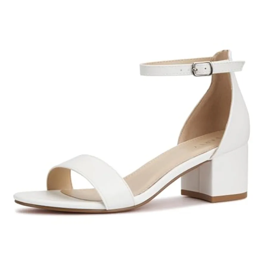 PARTY Women's Open Toe Ankle Strap Low Block Chunky Heels Sandals
PARTY Women's Open Toe Ankle Strap Low Block Chunky Heels Sandals