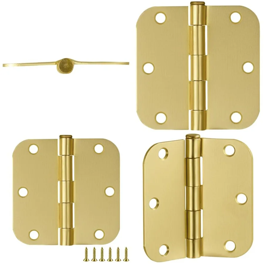 Interior Door Hinges, .5 in. x.5 in., Rounded, 5/8-in. Radius, Steel, Pre-Lubricated,,-Pack, 1875
Interior Door Hinges, .5 in. x.5 in., Rounded, 5/8-in. Radius, Steel, Pre-Lubricated,,-Pack, 1875