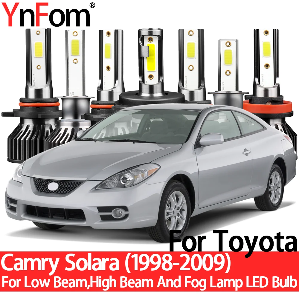 YnFom For Toyota Camry Solara 1998-2009 Special LED Headlight Bulbs Kit For Low Beam,High Beam,Fog Lamp,Car Accessories
YnFom For Toyota Camry Solara 1998-2009 Special LED Headlight Bulbs Kit For Low Beam,High Beam,Fog Lamp,Car Accessories