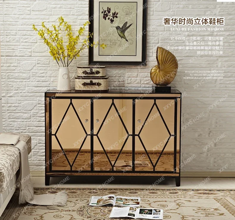 Yh29 Light Luxury Mirror Living Room Entrance Cabinet Entrance Foyer Decorative Storage Locker Doorway Shoe Cabinet
Yh29 Light Luxury Mirror Living Room Entrance Cabinet Entrance Foyer Decorative Storage Locker Doorway Shoe Cabinet