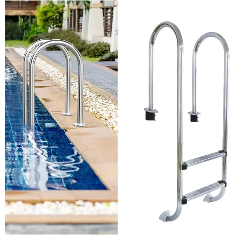 Anti-Slip Stainless Steel Swimming Pool Safety Ladder With Smooth Steps, Universal Spec For General Outdoor Family Swimming Pool
Anti-Slip Stainless Steel Swimming Pool Safety Ladder With Smooth Steps, Universal Spec For General Outdoor Family Swimming Pool