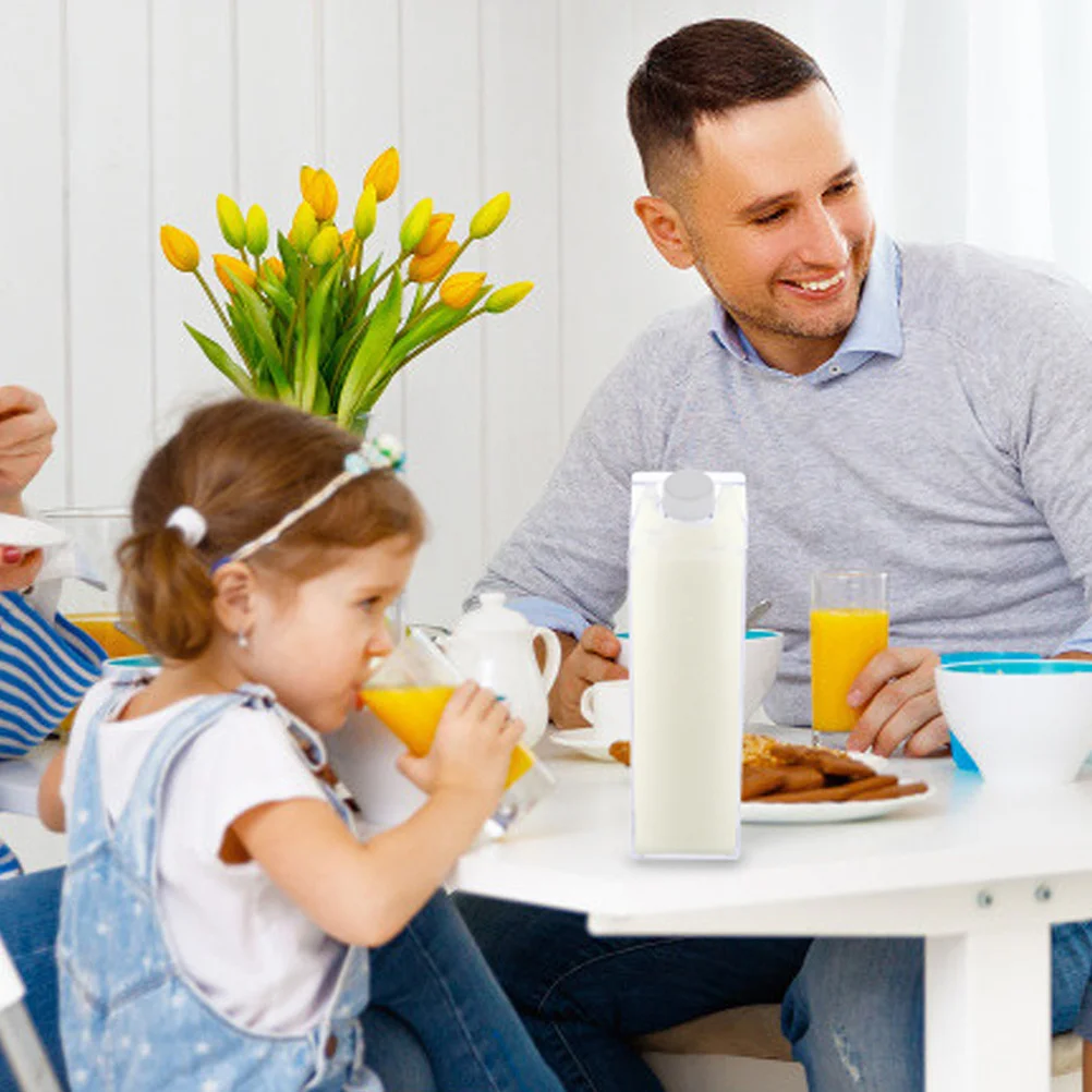 Clear Milk Storage Bottle 1L Square Plastic Water Bottle Leakproof Reusable Bpa Free Portable Juice Container for Gym Travel
Clear Milk Storage Bottle 1L Square Plastic Water Bottle Leakproof Reusable Bpa Free Portable Juice Container for Gym Travel