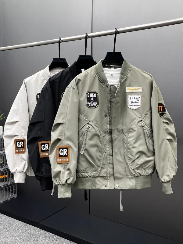 Trendy American Casual Workwear Jaet Men's Spring New Loose Versatile Color Blo Baseball Sle Polyester Fabric Jaet
Trendy American Casual Workwear Jaet Men's Spring New Loose Versatile Color Blo Baseball Sle Polyester Fabric Jaet