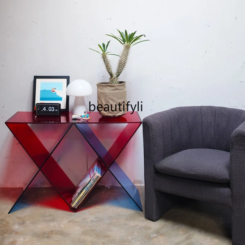 Nordic Creative Console Tables Acrylic Color Bookshelf Living Room Side Table Home Console
Nordic Creative Console Tables Acrylic Color Bookshelf Living Room Side Table Home Console