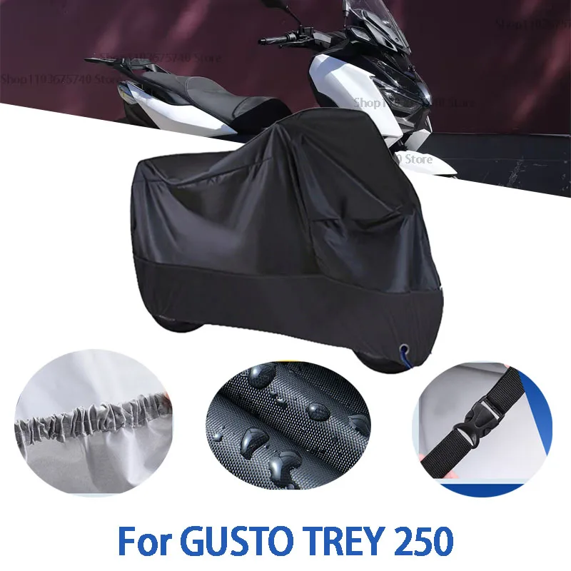 Motorcycle Full Covers For GUSTO TREY 250 Car Outdoors Sun Protection Dust No Ear Thickened Oxford Clothcover Accessories
Motorcycle Full Covers For GUSTO TREY 250 Car Outdoors Sun Protection Dust No Ear Thickened Oxford Clothcover Accessories