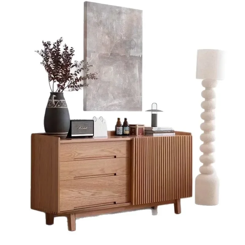 Japanese-style solid wood dining side gate living room modern wall simple tea cabinet B & B log entrance storage locker
Japanese-style solid wood dining side gate living room modern wall simple tea cabinet B & B log entrance storage locker