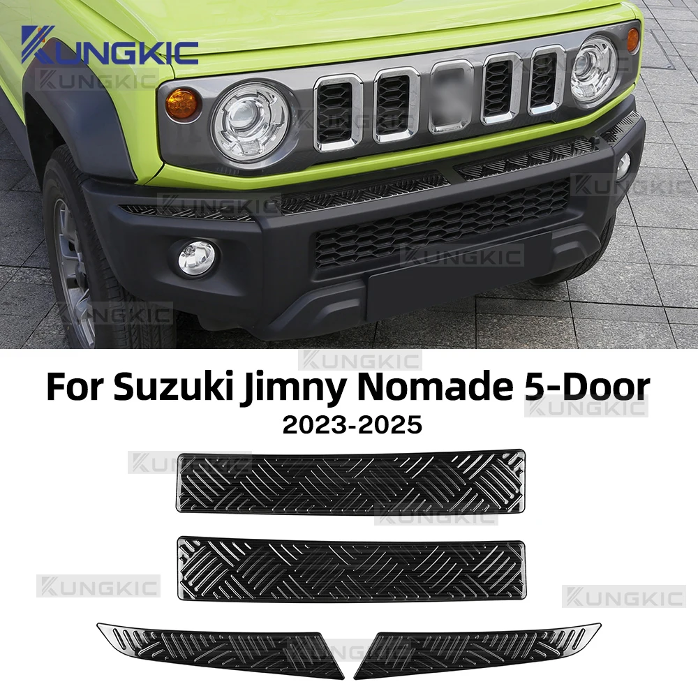 Для Suzuki Jimny JB64 JB74 Nomade 5-дверный 2023 2024 2025 автомобильный передний бампер, передняя решетка, накладка, аксессуары из нержавеющей стали
Для Suzuki Jimny JB64 JB74 Nomade 5-дверный 2023 2024 2025 автомобильный передний бампер, передняя решетка, накладка, аксессуары из нержавеющей стали