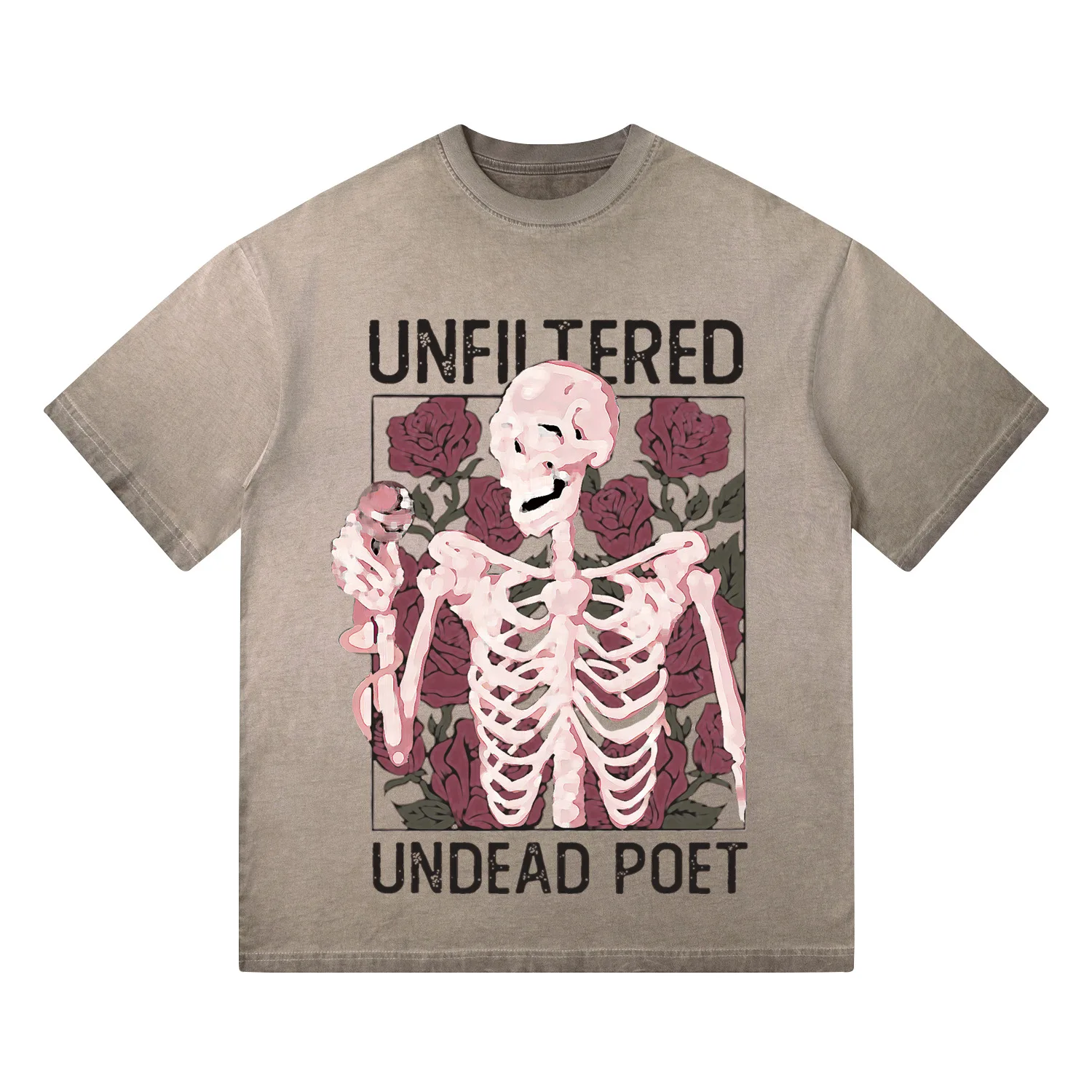 Fashion Vintage Oversized Hip Hop Tees Skull Rose Printed T Shirts Loose Fit Retro Skeleton Short Sleeve Tops
Fashion Vintage Oversized Hip Hop Tees Skull Rose Printed T Shirts Loose Fit Retro Skeleton Short Sleeve Tops