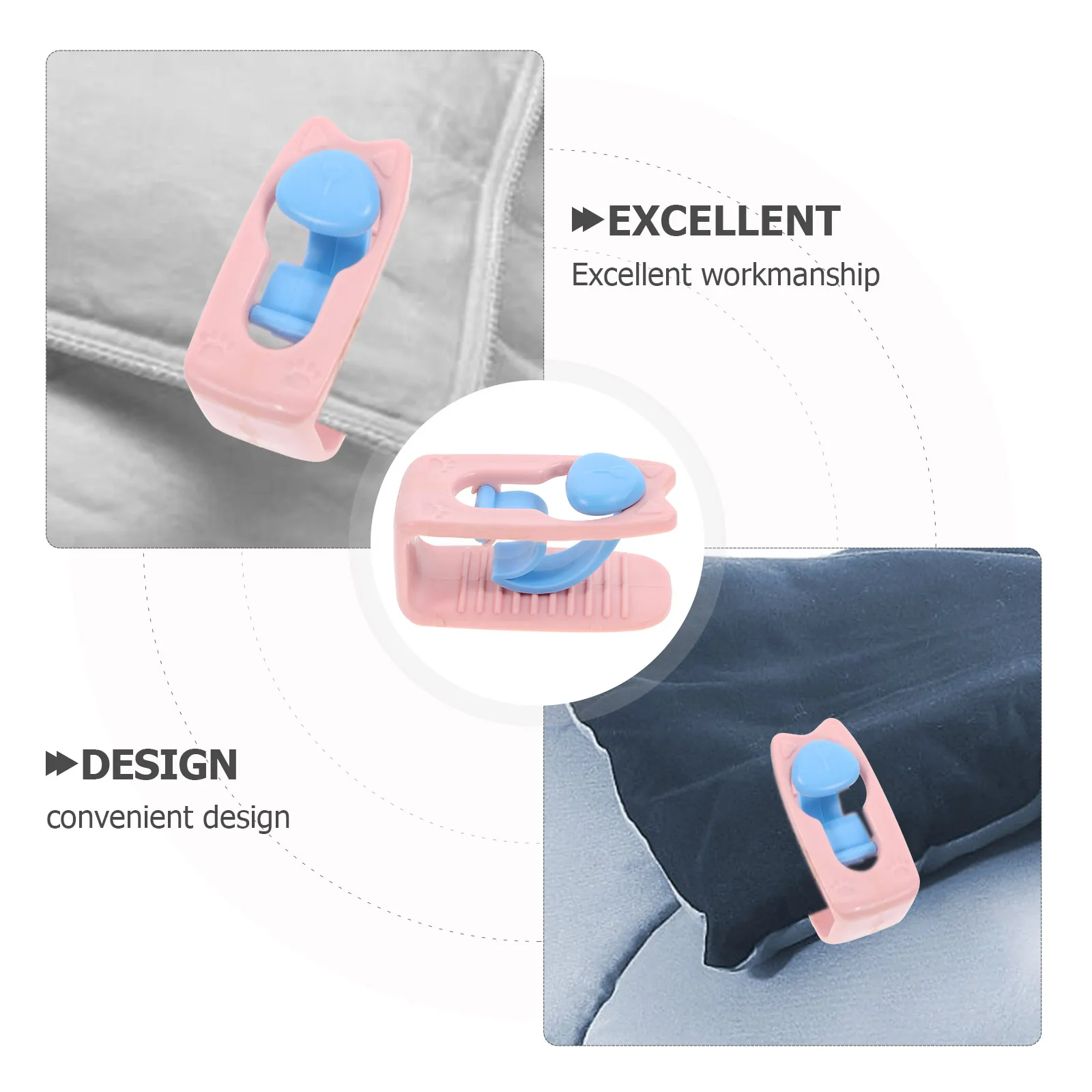 6 Pcs Quilt Clips Cartoon Bear Nonslip Bed Sheet Fixing Clamps Anti Movement Home Use Plastic Durability Excellent Texture Wide
6 Pcs Quilt Clips Cartoon Bear Nonslip Bed Sheet Fixing Clamps Anti Movement Home Use Plastic Durability Excellent Texture Wide