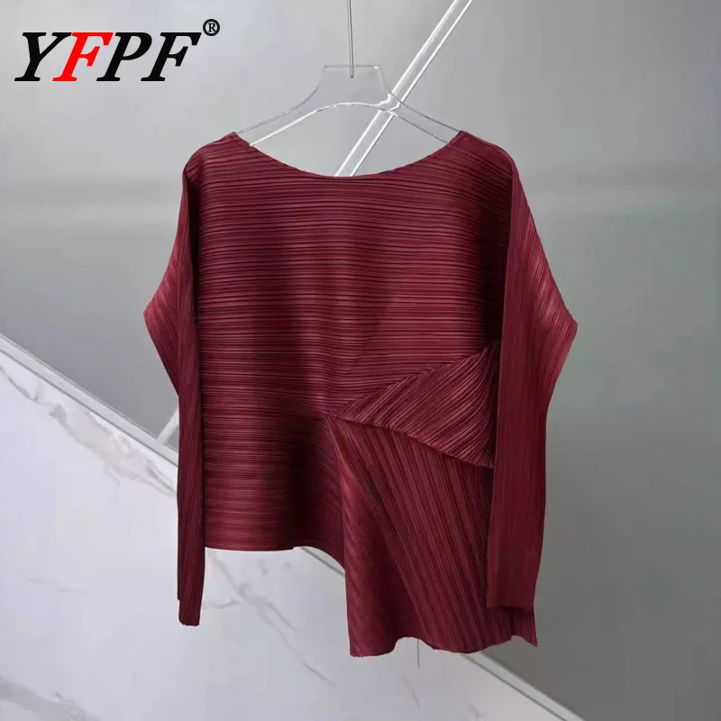 YFPF однотонный повседневный комплект из 2 предметов для женщин Miyake плиссированные топы с длинными рукавами нестандартной формы длинные юбки модная новая одежда
YFPF однотонный повседневный комплект из 2 предметов для женщин Miyake плиссированные топы с длинными рукавами нестандартной формы длинные юбки модная новая одежда