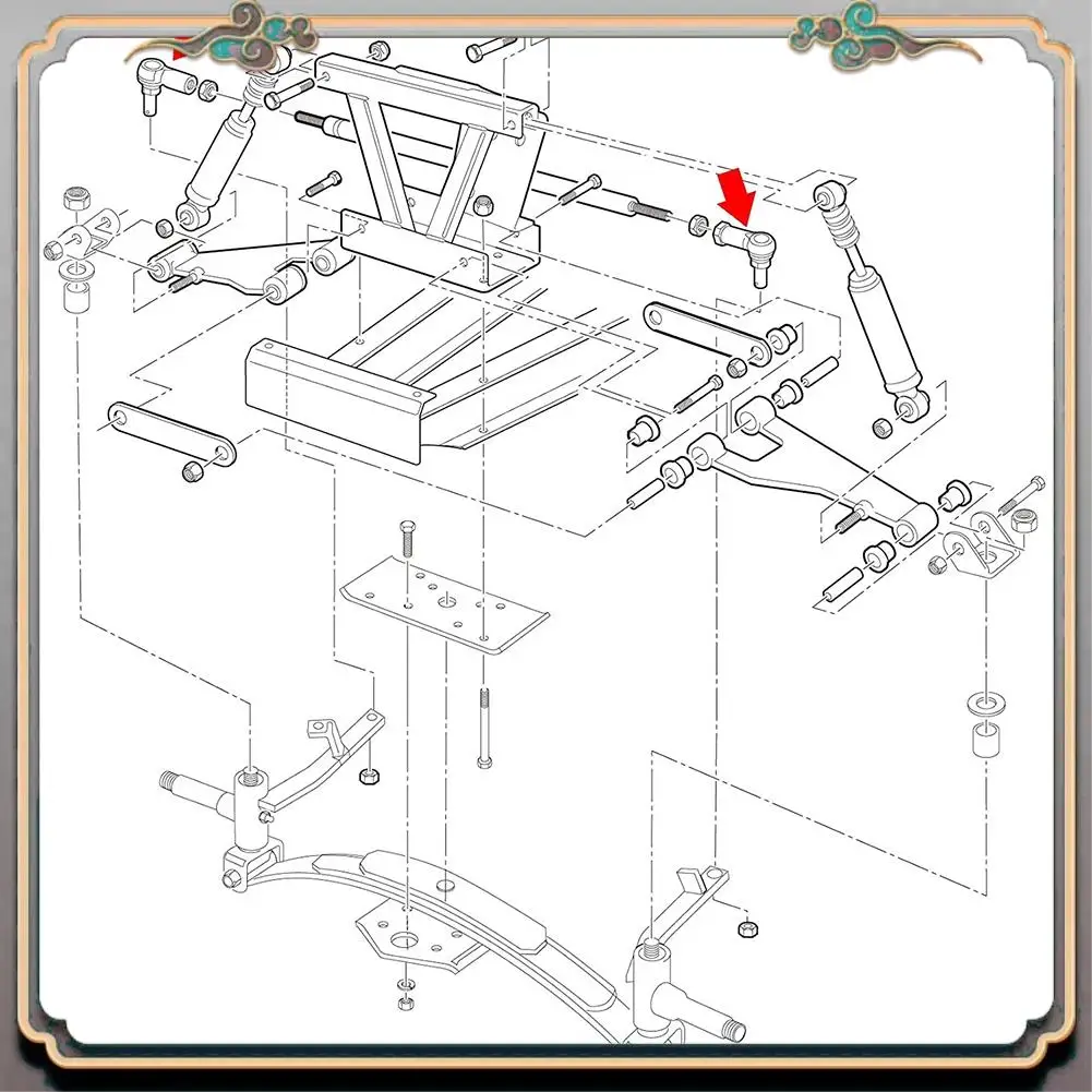 Durable Ball Joint Kit,Tie Rod End Set Left Thread And Right Thread Fits DS Carryall Golf Carts 2009&Up 102022601 102022602
Durable Ball Joint Kit,Tie Rod End Set Left Thread And Right Thread Fits DS Carryall Golf Carts 2009&Up 102022601 102022602