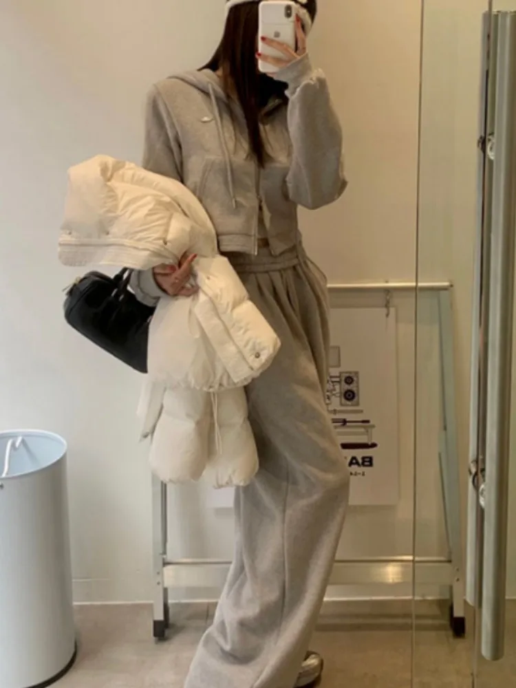 Women's Fce Sweatirt Set Casual Hooded Double Zipper ort Cardigan Wide Leg Sports Pants Two Piece Suit Spring Autumn W...
Women's Fce Sweatirt Set Casual Hooded Double Zipper ort Cardigan Wide Leg Sports Pants Two Piece Suit Spring Autumn W...