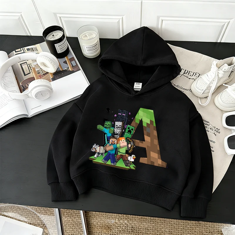 Hot Pixel Game Hoodie Cartoon Letter Minecrafted Graphic Thin Sweatshirts Casuals Long Sleeves Tops Boy Pullover Fashion Clothes
Hot Pixel Game Hoodie Cartoon Letter Minecrafted Graphic Thin Sweatshirts Casuals Long Sleeves Tops Boy Pullover Fashion Clothes