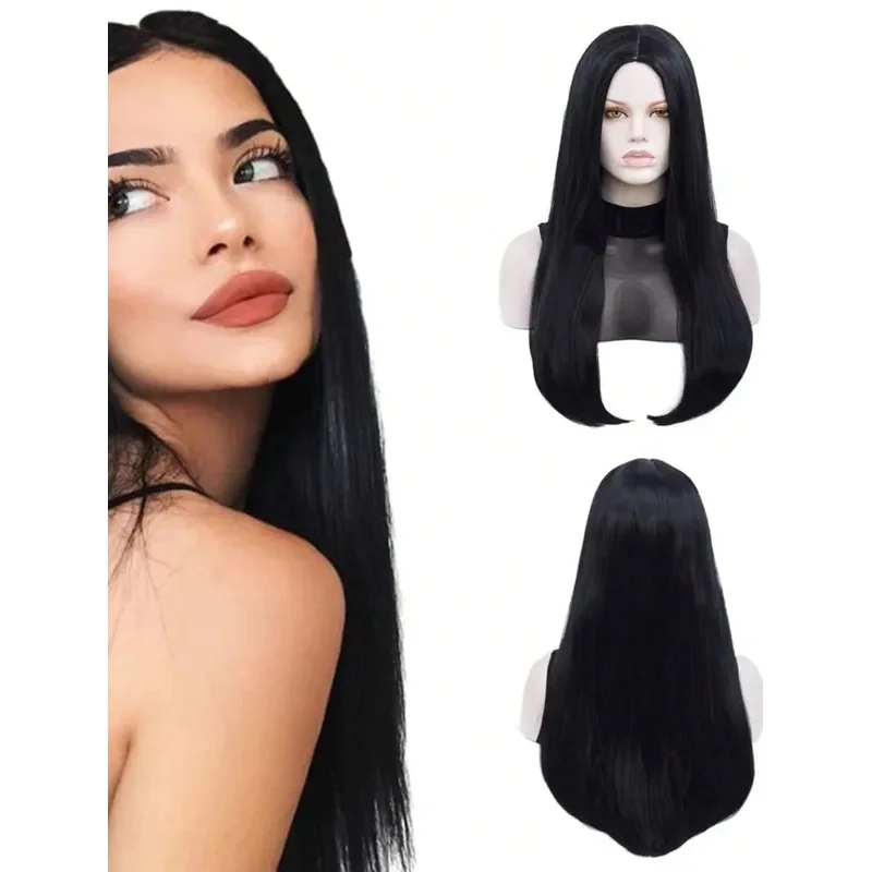 FC6Long Black Wigs Straight Black Hair Dye Wig For Women Middle Part Synthetic Heat Resistant Natural Hair Halloween Black @FC8!
FC6Long Black Wigs Straight Black Hair Dye Wig For Women Middle Part Synthetic Heat Resistant Natural Hair Halloween Black @FC8!