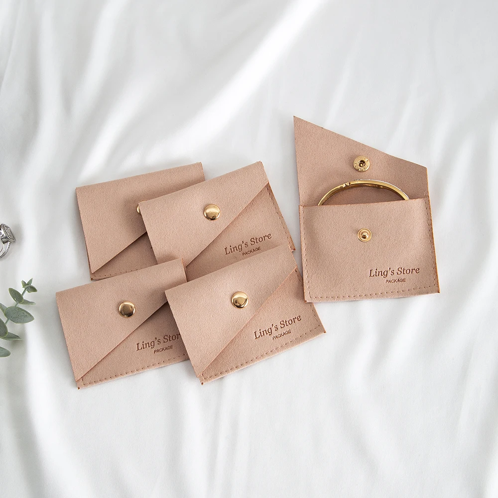 50pcs Custom Logo Mini Envelope Jewelry Snap Bag Button Closure Luxury Microfiber Suede Necklace Packaging Pouch Earrings Pocket
50pcs Custom Logo Mini Envelope Jewelry Snap Bag Button Closure Luxury Microfiber Suede Necklace Packaging Pouch Earrings Pocket
