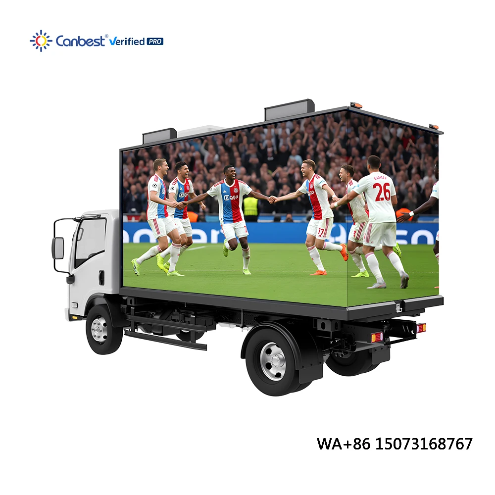 Canbest P4 Outdoor Waterproof Mobile Led Advertising Display 0 Fuel Battery Powered Led Box Truck Screen Seamless Led Display
Canbest P4 Outdoor Waterproof Mobile Led Advertising Display 0 Fuel Battery Powered Led Box Truck Screen Seamless Led Display