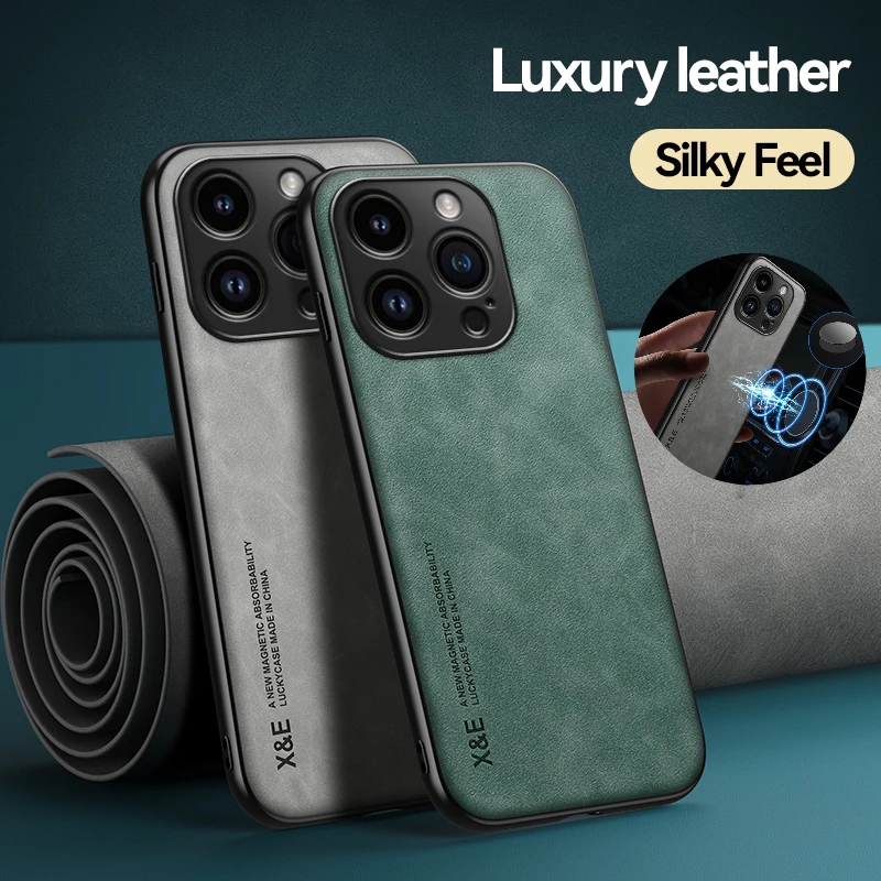 Luxury leather silky feel Case for iPhone 16E 16 15 Pro Max 14 Plus 13 Promax 12 11 Protective Cover Magnetic soft shell
Luxury leather silky feel Case for iPhone 16E 16 15 Pro Max 14 Plus 13 Promax 12 11 Protective Cover Magnetic soft shell