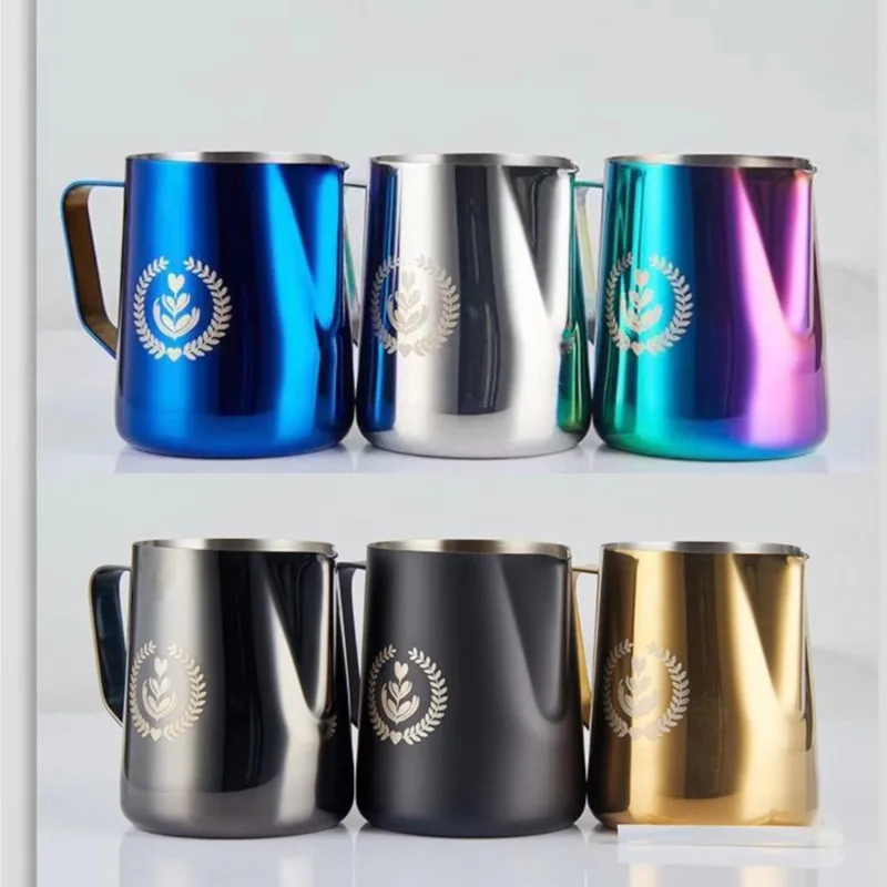 Coffee Art Mug With Graduated 304 Stainless Steel Milk Foam Jar Latte Milk Foam Cup Coffee Shop Kitchen Coffee Accessories
Coffee Art Mug With Graduated 304 Stainless Steel Milk Foam Jar Latte Milk Foam Cup Coffee Shop Kitchen Coffee Accessories
