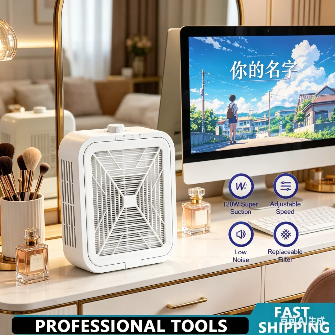 Opulent 120W Super Suction Nail Dust Collector Sturdy Progressive Brushless Nail Dust Extractor Refined Nail Art Manicure Fan
Opulent 120W Super Suction Nail Dust Collector Sturdy Progressive Brushless Nail Dust Extractor Refined Nail Art Manicure Fan