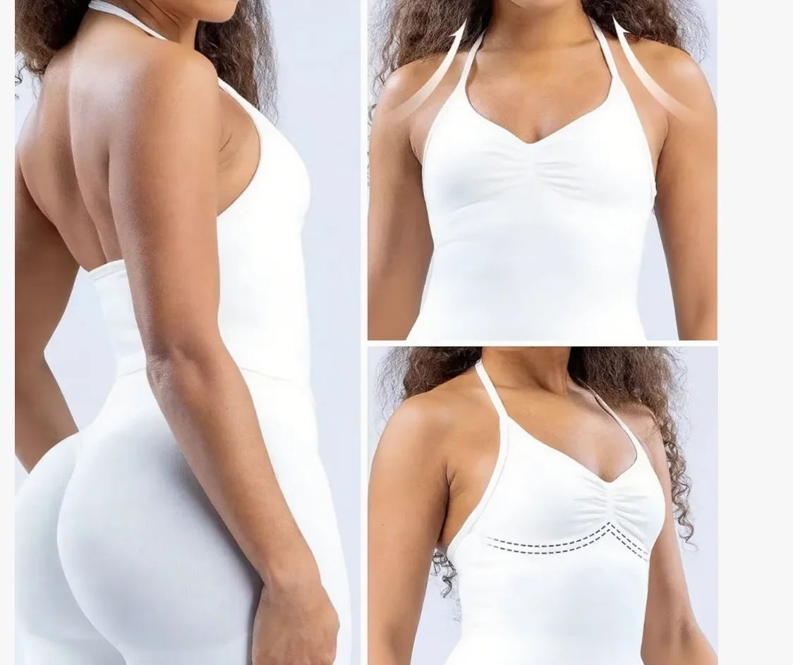 2025 New solid color casual versatile top women's seamless yoga tight strap sports breathable set
2025 New solid color casual versatile top women's seamless yoga tight strap sports breathable set